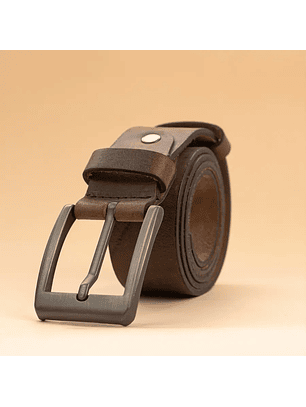 Cinturón para hombre en cuero color café 