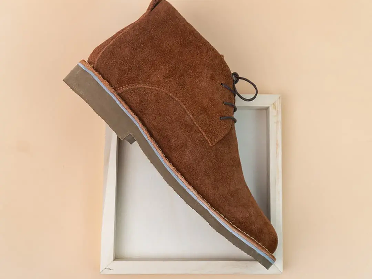 Botas sticher hombre en cuero carnaza color terracota 3