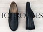 Mocasines para hombre en cuero liso color negro - ASCOT - Miniatura 2