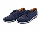 Zapatos oxford Harrington en cuero gamuza - Color azul - Miniatura 1