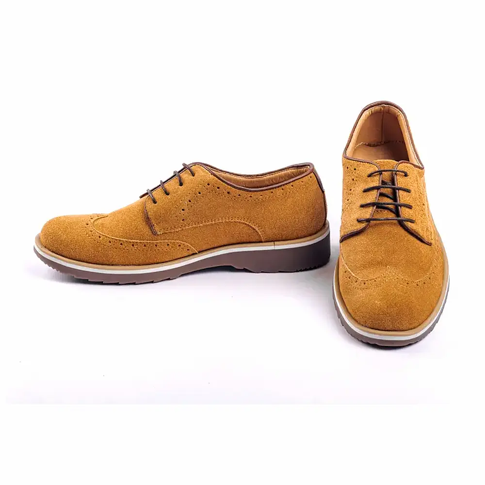 Zapatos oxford hombre cuero color miel 