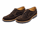 Zapatos oxford Harrington en cuero gamuza - Color café - Miniatura 1
