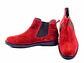 Botas chelsea hombre cuero carnaza color vinotinto - Miniatura 2
