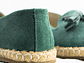Alpargatas mujer en cuero carnaza verde agua - Miniatura 4