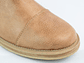 Botas mujer chelsea en cuero liso color Beige  - Miniatura 5