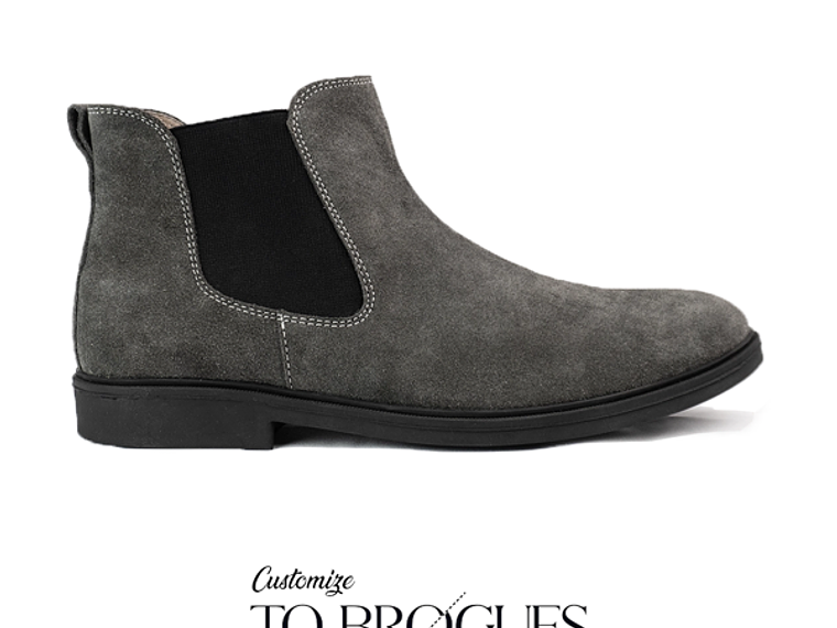 Botas chelsea hombre cuero personalizado 2