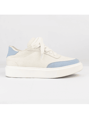 Tenis para mujer, en lona de algodón recuperado