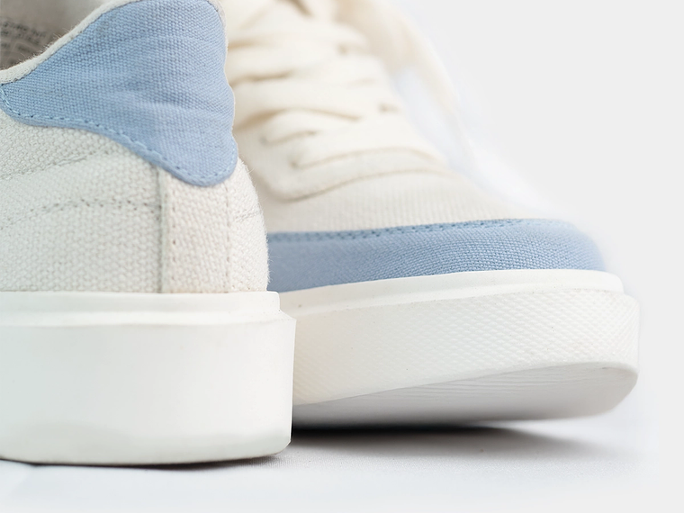 Tenis para mujer, en lona de algodón recuperado 3