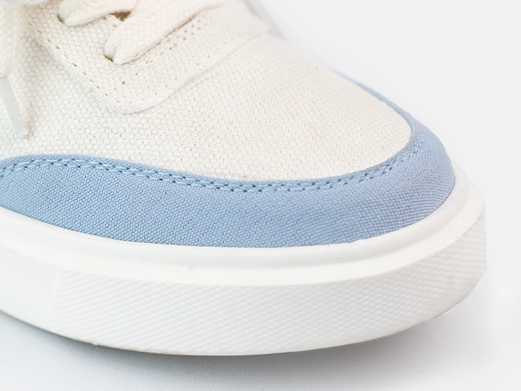 Tenis para mujer, en lona de algodón recuperado 4