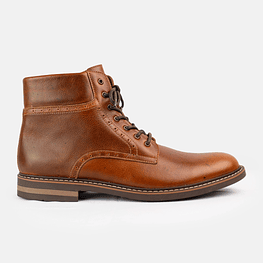 Bota para hombre en cuero liso