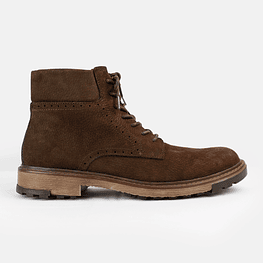 Bota para hombre en cuero nobuk