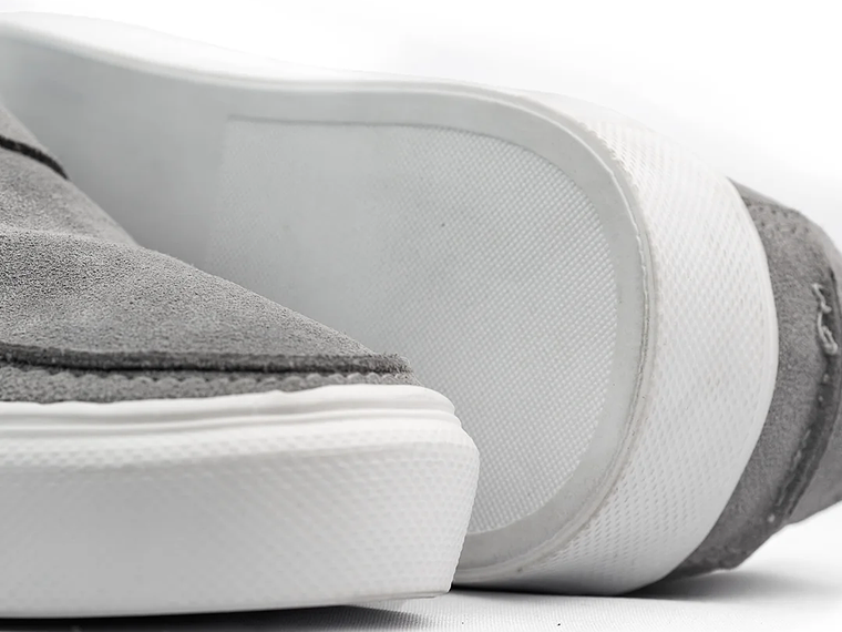 Mocasines para hombre en cuero carnaza - LORNE - Color gris plata 4