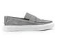 Mocasines para hombre en cuero carnaza - LORNE - Color gris plata - Miniatura 1