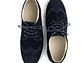 Tenis Lona tipo Brogues en carnza - Color azul oscuro - Miniatura 3