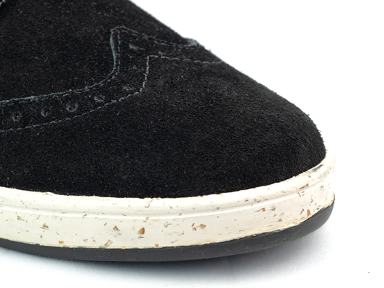 Tenis Lona tipo Brogues en carnza - Color negro 5