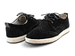Tenis Lona tipo Brogues en carnza - Color negro - Miniatura 3