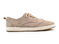 Tenis Lona tipo Brogues en carnaza - Color beige - Miniatura 1