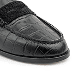 Suecos para mujer tipo mocasine en cuero grabado mujer