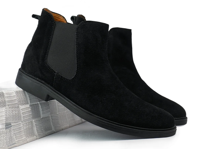 Botas Chelsea Keltic en cuero carnaza - Color negro 2