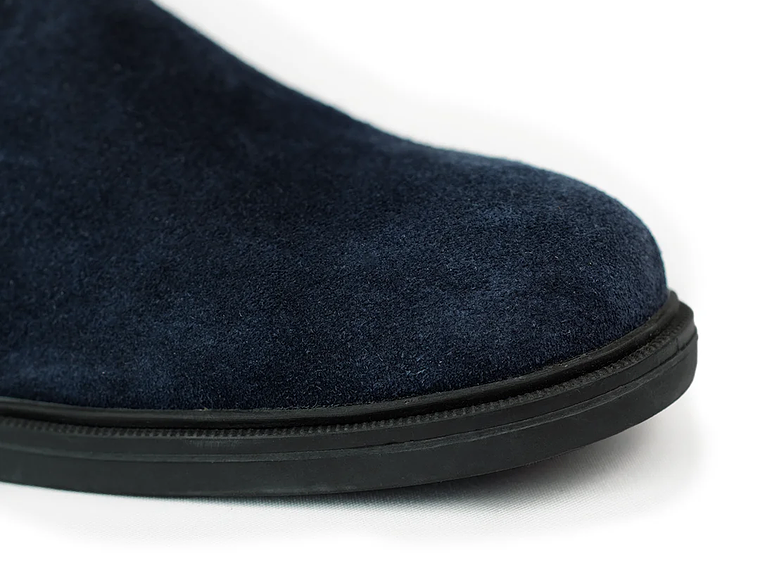 Botas para hombre en cuero carnaza - CALLUM - Color azul 5