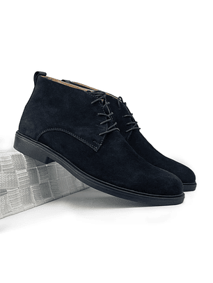Botas para hombre en cuero carnaza color azul - CALLUM