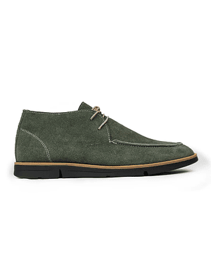 Botas náuticas Brunmore en cuero carnaza - Color verde oliva