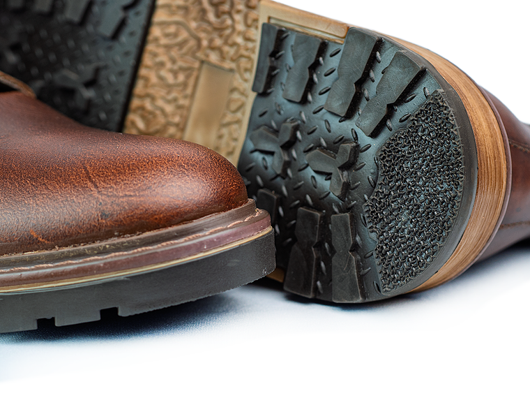 Botas para hombre en cuero liso color coñac - OXFORD 5