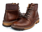 Botas para hombre en cuero liso color coñac - OXFORD - Miniatura 3