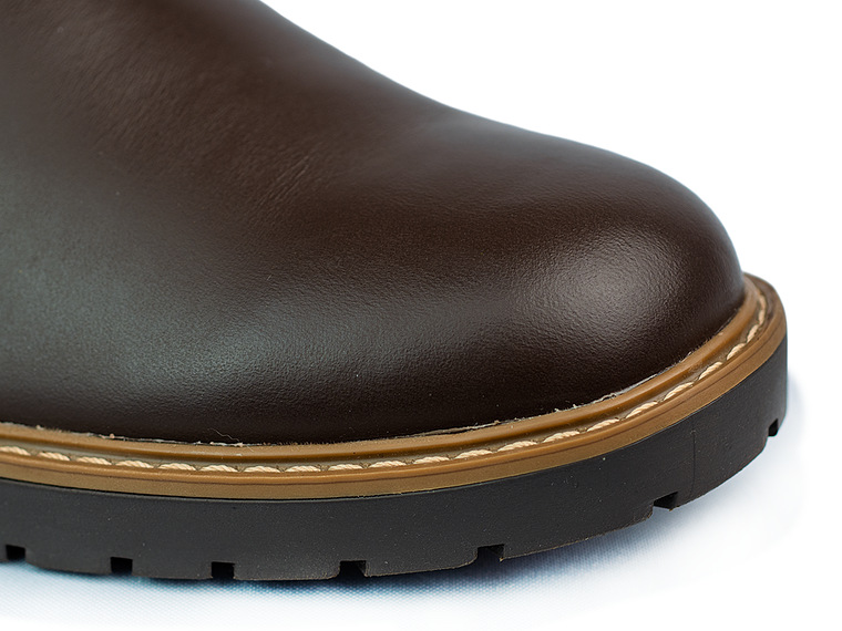 Botas Islay en cuero liso  - Color café 4