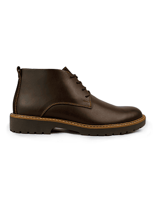 Botas Islay en cuero liso  - Color café