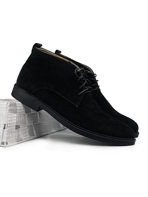 Botas Callum en cuero carnaza - Color negro