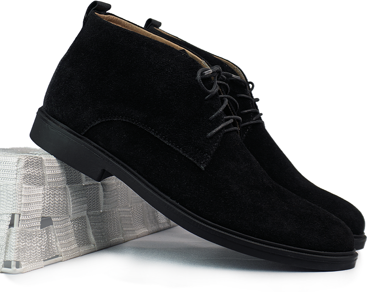 Botas Callum en cuero carnaza - Color negro 2