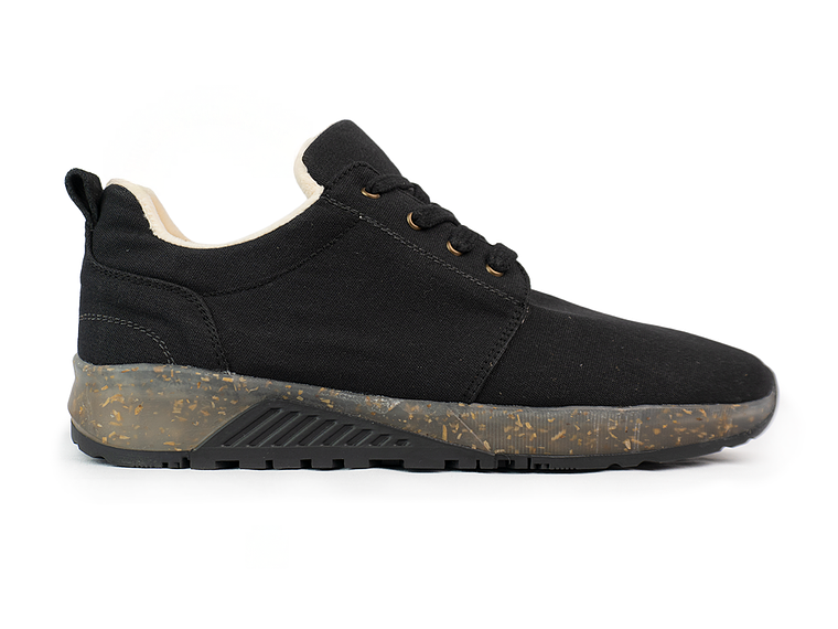 Tenis Zenith de algodón recuperado - Color negro 1