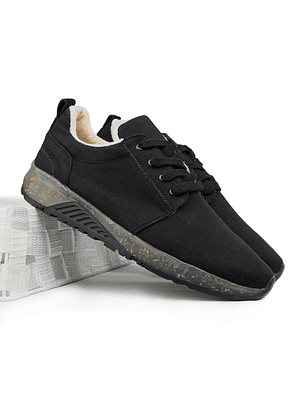 Tenis Zenith de algodón recuperado - Color negro