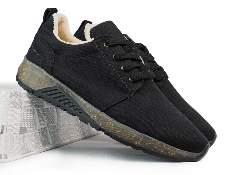 Tenis Zenith de algodón recuperado - Color negro 2