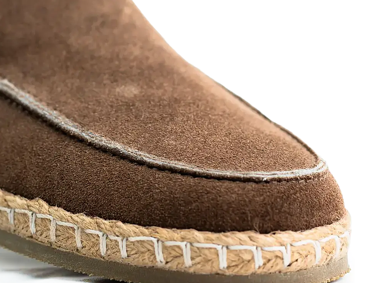 Alpargatas Celt en cuero carnaza - Color avellana 4