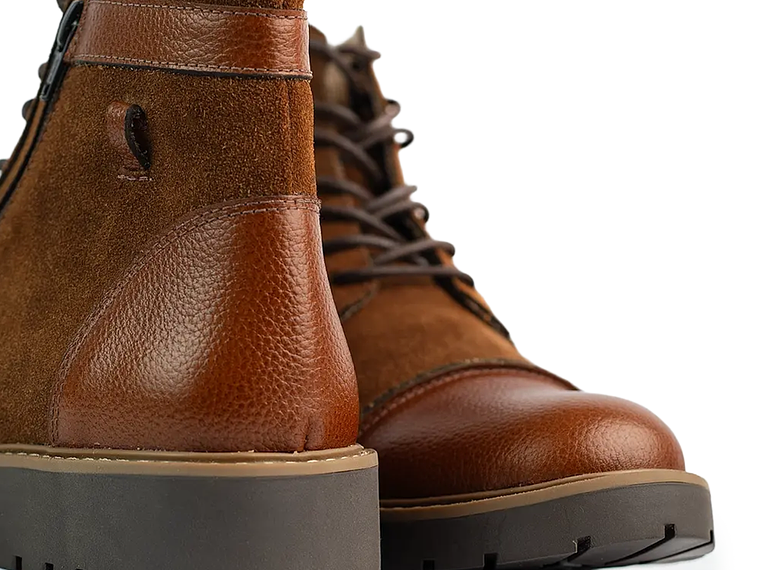 Botas Brodgar en cuero carnaza - Color caramelo 4