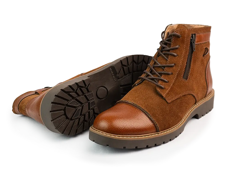 Botas Brodgar en cuero carnaza - Color caramelo 3