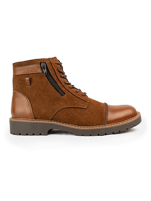 Botas Brodgar en cuero carnaza - Color caramelo