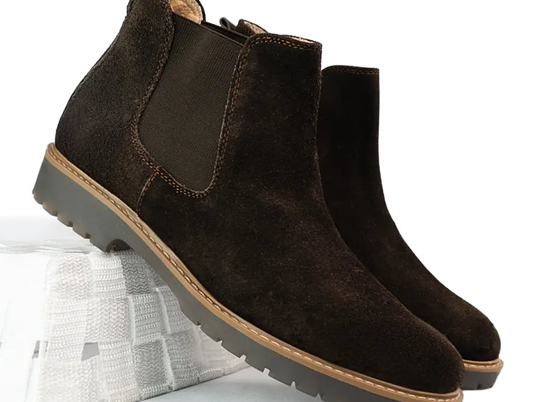 Botas Chelsea Ewan en cuero carnaza - Color chocolate 2