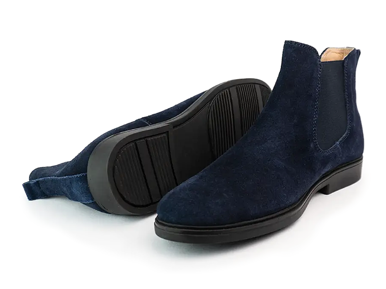 Botas Chelsea Keltic en cuero carnaza - Color azul oscuro 3