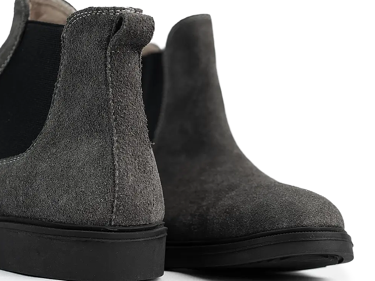 Botas Chelsea para hombre en cuero carnaza color gris - KELTIC 4