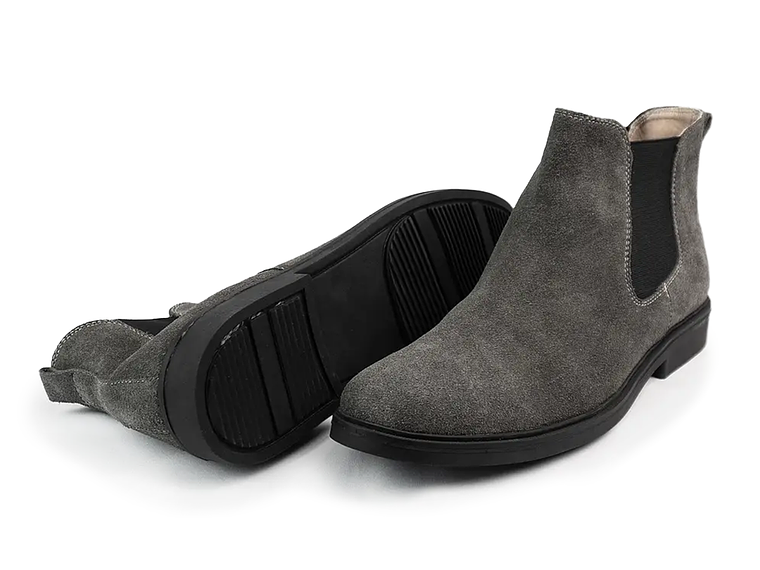 Botas Chelsea para hombre en cuero carnaza color gris - KELTIC 3
