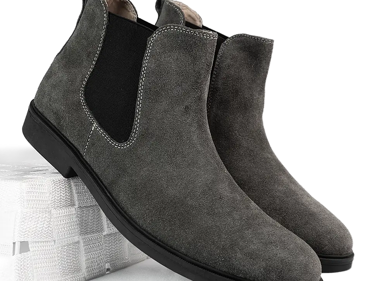 Botas Chelsea para hombre en cuero carnaza color gris - KELTIC 2