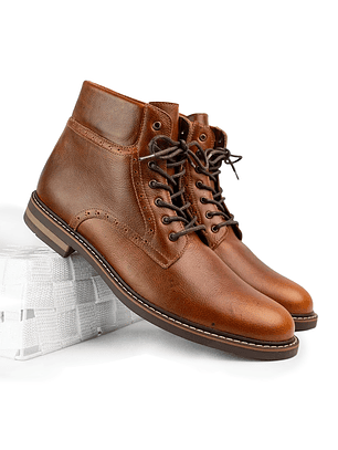 Botas Garrick en cuero liso