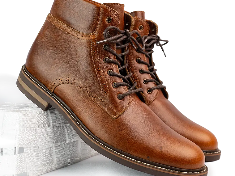 Botas Garrick en cuero liso 2