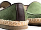 Alpargatas Celt en cuero carnaza - Color verde oliva - Miniatura 4