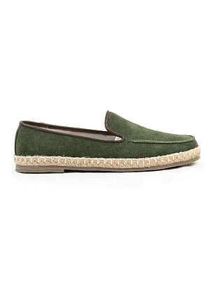 Alpargatas Celt en cuero carnaza - Color verde oliva
