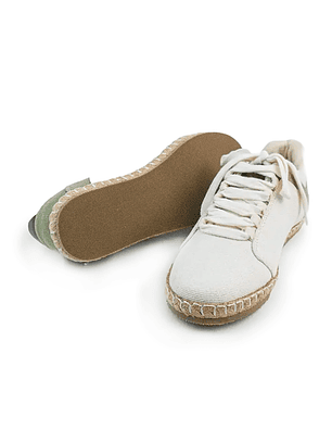 Tenis Wicklow en algodón reciclado - Color verde natural