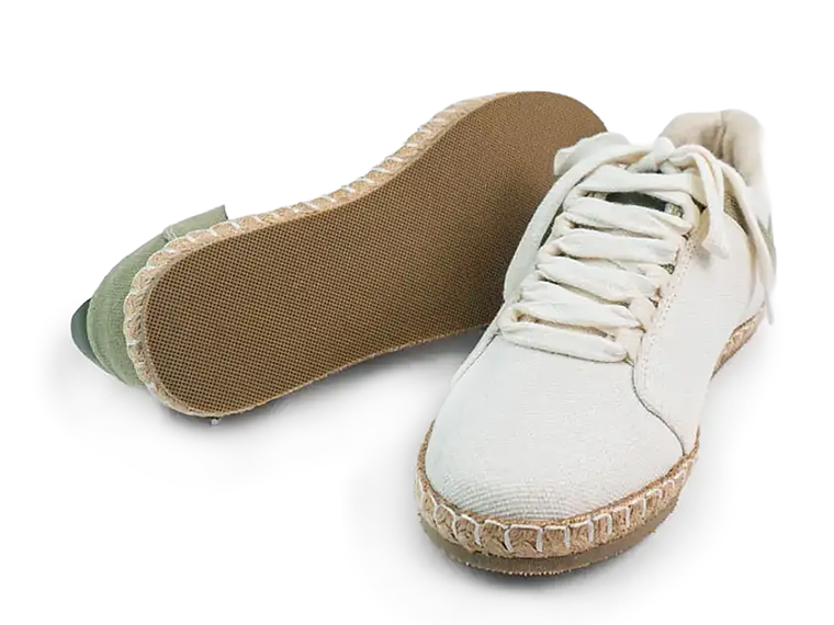 Tenis Wicklow en algodón reciclado - Color verde natural 2